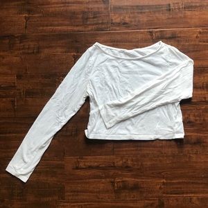White long sleeve crop top!
